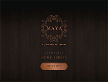 Tablet Screenshot of mayaaroma.com